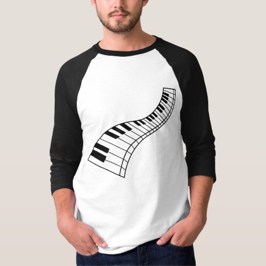 Klavier-Shirt T-Shirt (Vorderseite)