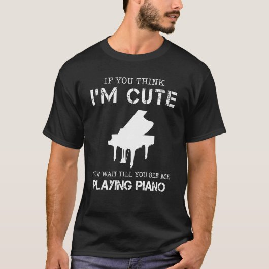 Klavier spielen T-Shirt (Vorderseite)