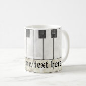 Klavier-Spieler oder Lehrer-Tasse Kaffeetasse (VorderseiteRechts)