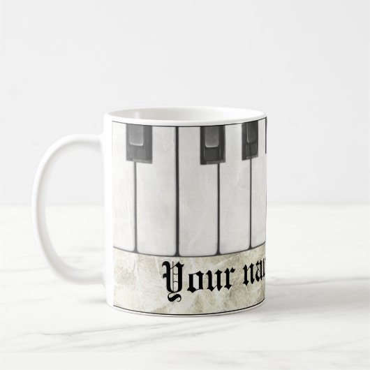 Klavier-Spieler oder Lehrer-Tasse Kaffeetasse (Links)