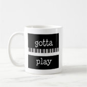 Klavier-Spieler-Tasse Kaffeetasse (Links)