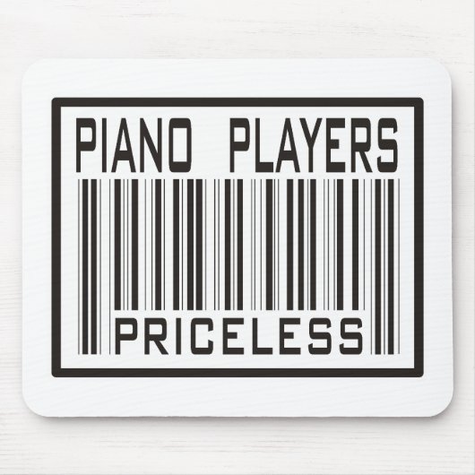 Klavier-Spieler unbezahlbar Mousepad (Vorne)