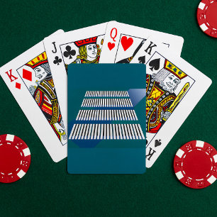 Klavier spielt Musik auf Karten Spielkarten