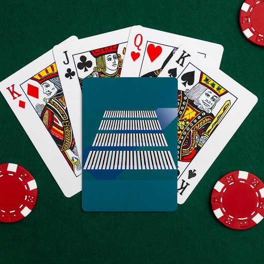 Klavier spielt Musik auf Karten Spielkarten