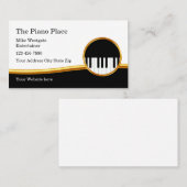 Klavier spielt musikalisches Thema Visitenkarte (Vorne/Hinten)