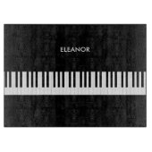 Klavier spielt Musikinstrument mit der Tastatur Schneidebrett (Vorderseite)