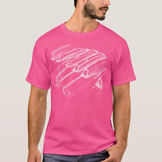 Klavier T-Shirt (Vorderseite)