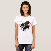 Klavier-T-Shirt T-Shirt (Vorne ganz)