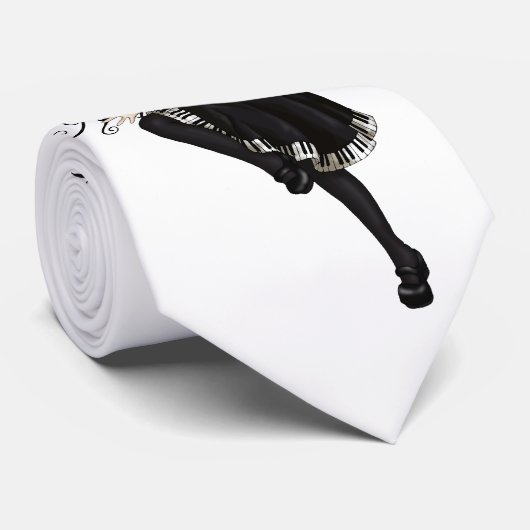 Klavier-Tanz Krawatte (Gerollt)