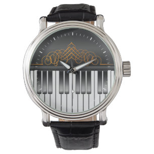 Klavier-Tastatur Armbanduhr