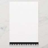 Klavier-Tastatur-Briefpapier Briefpapier (Vorderseite)