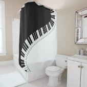 Klavier-Tastatur Duschvorhang (Beispiel)