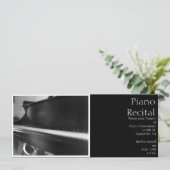 Klavier-Tastatur-Einladung Einladung (Stehend Vorderseite)