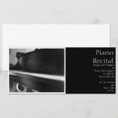 Klavier-Tastatur-Einladung Einladung (Vorne/Hinten)