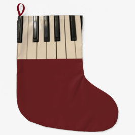 Klavier-Tastatur-Foto Großer Weihnachtsstrumpf