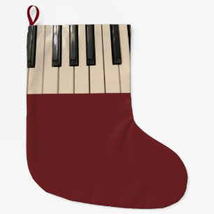 Klavier-Tastatur-Foto Großer Weihnachtsstrumpf