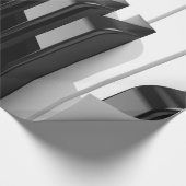 Klavier-Tastatur Geschenkpapier (Ecke)