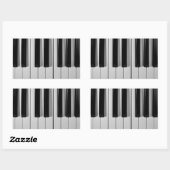 Klavier-Tastatur-Gewohnheits-Aufkleber Rechteckiger Aufkleber (Blatt)