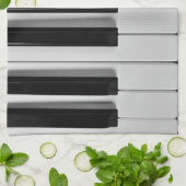 Klavier-Tastatur-Gewohnheits-Geschirrtuch Küchentuch (Gefaltet)