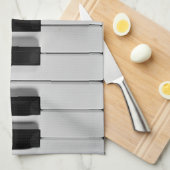 Klavier-Tastatur-Gewohnheits-Geschirrtuch Küchentuch (Viertel Falte)