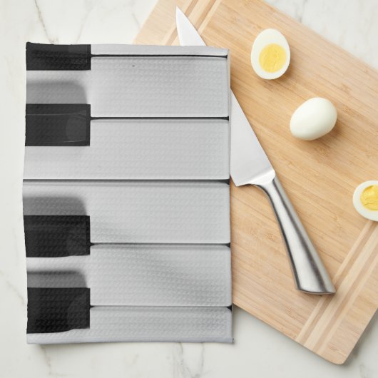 Klavier-Tastatur-Gewohnheits-Geschirrtuch Küchentuch (Viertel Falte)