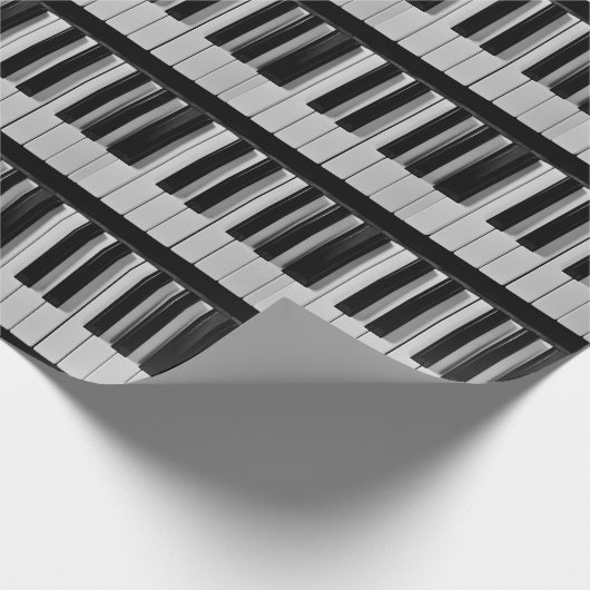 Klavier-Tastatur-Gewohnheits-Packpapier Geschenkpapier (Ecke)