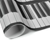 Klavier-Tastatur-Gewohnheits-Packpapier Geschenkpapier (Rolleneckpunkt)
