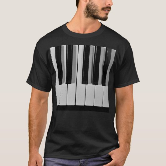 Klavier-Tastatur-Gewohnheits-T - Shirt (Vorderseite)