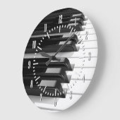 Klavier-Tastatur Große Wanduhr (Winkel)