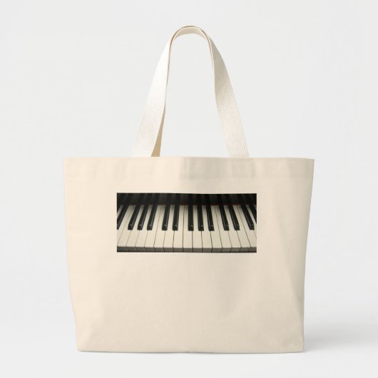 Klavier-Tastatur Jumbo Stoffbeutel (Vorne)
