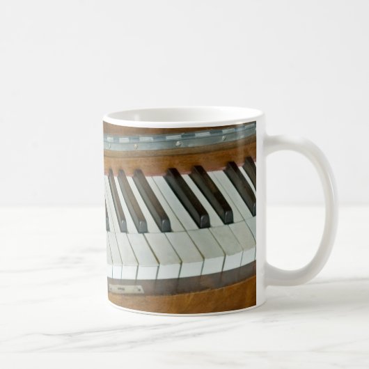 Klavier-Tastatur Kaffeetasse (Rechts)