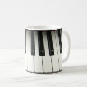Klavier-Tastatur Kaffeetasse (VorderseiteRechts)