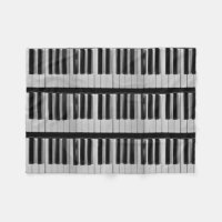 Klavier-Tastatur-kundenspezifische Fleece-Decke