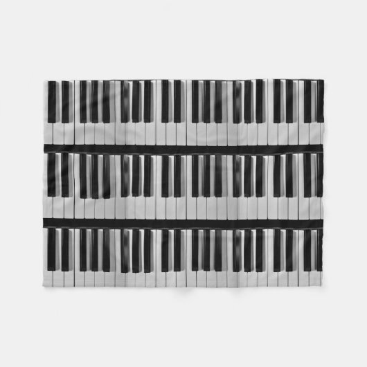 Klavier-Tastatur-kundenspezifische Fleece-Decke Fleecedecke (Vorderseite (Horizontal))