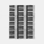 Klavier-Tastatur-kundenspezifische Fleece-Decke Fleecedecke (Vorderseite)