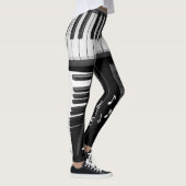 Klavier-Tastatur-Leggings Leggings (Rechts)