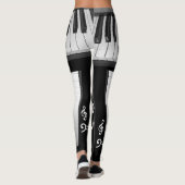 Klavier-Tastatur-Leggings Leggings (Rückseite)