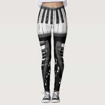 Klavier-Tastatur-Leggings