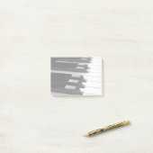 Klavier-Tastatur Post-it Klebezettel (Auf Schreibtisch)