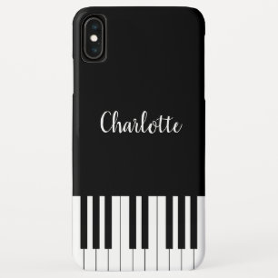 Klavier-Tastatur Schwarzweiss-iPhone XS maximale Case-Mate iPhone Hülle