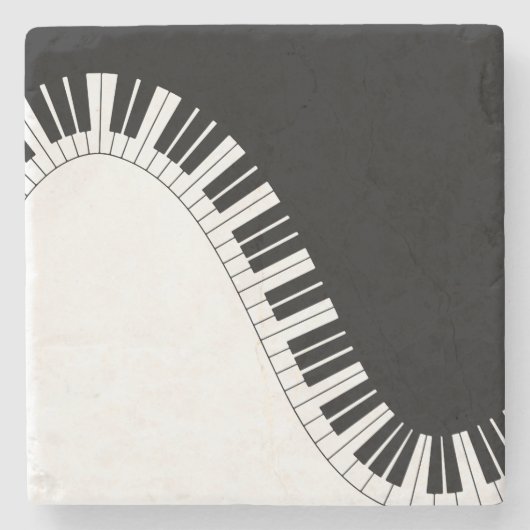 Klavier-Tastatur Steinuntersetzer (Vorderseite)