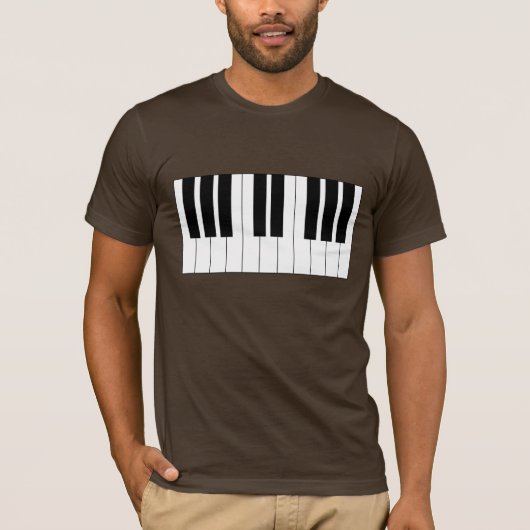 Klavier-Tastatur T-Shirt (Vorderseite)