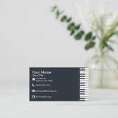Klavier-Tastatur Visitenkarte (Stehend Vorderseite)