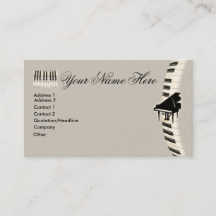 Klavier-Tastatur-Visitenkarten Visitenkarte