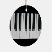 Klavier-Tasten-Musik-Instrument-Musiker cool Keramik Ornament (Rechts)