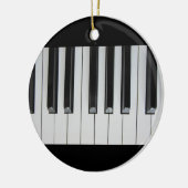 Klavier-Tasten-Musik-Instrument-Musiker cool Keramik Ornament (Links)
