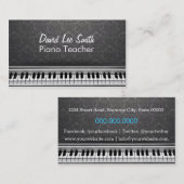 Klavier Teacher Visitenkarte (Vorne/Hinten)