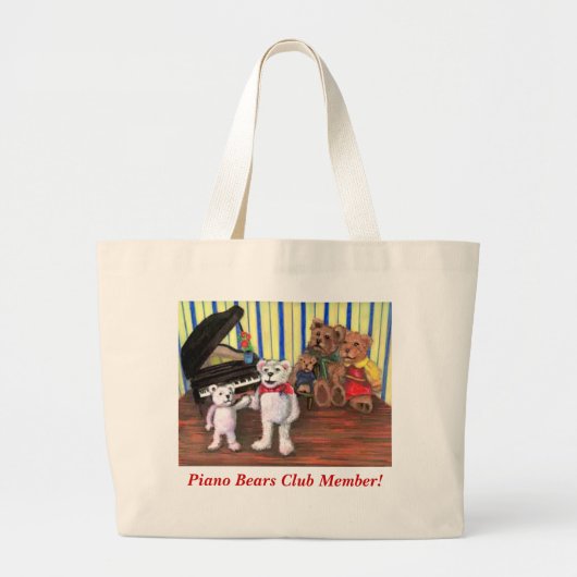 Klavier trägt jumbo stoffbeutel (Vorne)