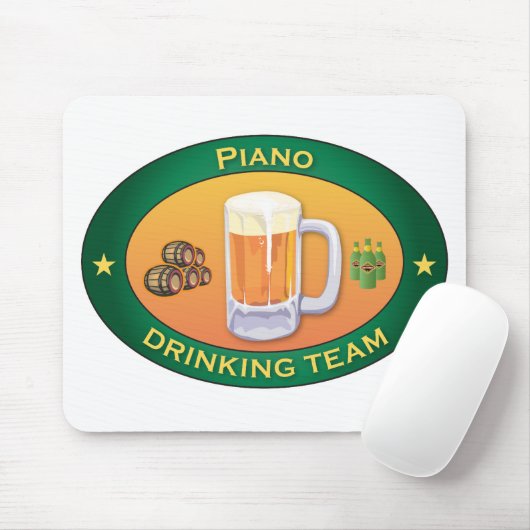 Klavier-trinkendes Team Mousepad (Mit Mouse)