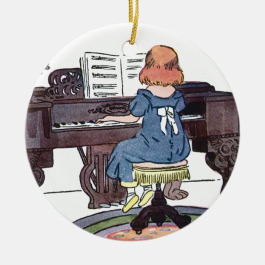 Klavier üben keramikornament (Vorne)